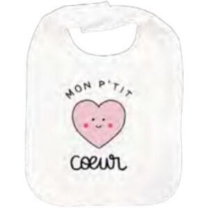 Bavoir Modèle Mon P'Tit Cœur - Derrière La Porte (Dlp) - Publicité Bavoir Modèle Mon P'Tit Cœur - Derrière La Porte (Dlp) - Publicité