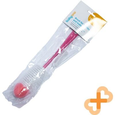 Babyono Bébé Biberon Et Tétine Brosse Aléatoire Couleur - Publicité Babyono Bébé Biberon Et Tétine Brosse Aléatoire Couleur - Publicité