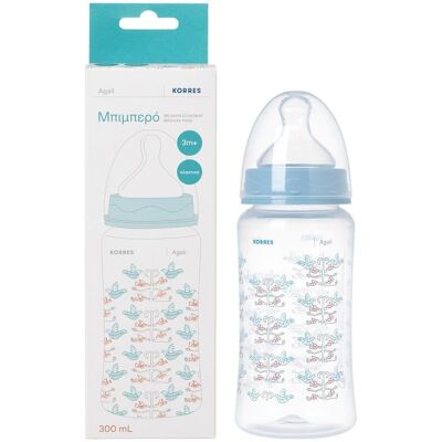 Flacon D'Alimentation Korres Avec Tétine En Silicone À Débit Moyen 300 Ml - Publicité Flacon D'Alimentation Korres Avec Tétine En Silicone À Débit Moyen 300 Ml - Publicité