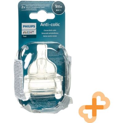 Philips Avent Silicone Bouteille Tétine Classique + S De 1m + 2 Pièces Lente - Publicité Philips Avent Silicone Bouteille Tétine Classique + S De 1m + 2 Pièces Lente - Publicité