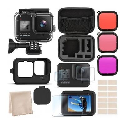 Ibroz Pack Accessoires Et Boîtier De Plongée Étanche 45m Gopro Hero 8 - Publicité Ibroz Pack Accessoires Et Boîtier De Plongée Étanche 45m Gopro Hero 8 - Publicité