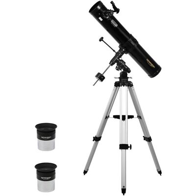 Télescope Omegon 130/920 + Monture Equatoriale Type C + Oculaires - Publicité Télescope Omegon 130/920 + Monture Equatoriale Type C + Oculaires - Publicité