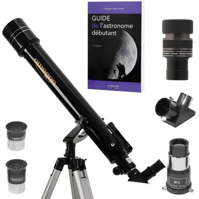 Pack Complet Lunette Astronomique Omegon 70/700 Az2 + Zoom + Guide + Oculaires - Publicité Pack Complet Lunette Astronomique Omegon 70/700 Az2 + Zoom + Guide + Oculaires - Publicité