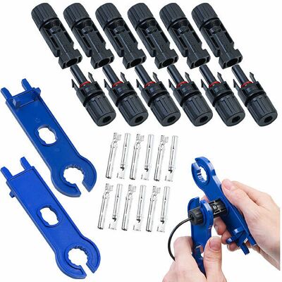 Kit De Connexion 24 Pièces Avec Raccords Mc4 Pour Panneau Solaire - Revolt - Publicité Kit De Connexion 24 Pièces Avec Raccords Mc4 Pour Panneau Solaire - Revolt - Publicité