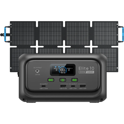 Bluetti Elite 10 Mini Station Électrique 200w 128wh Avec 60w Panneau Solaire Lfp - Publicité Bluetti Elite 10 Mini Station Électrique 200w 128wh Avec 60w Panneau Solaire Lfp - Publicité