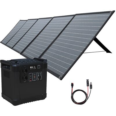 Batterie Nomade Hsg-1150 Avec Panneau Solaire 200 W Et Câble - Revolt - Publicité Batterie Nomade Hsg-1150 Avec Panneau Solaire 200 W Et Câble - Revolt - Publicité