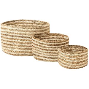Beliani Kahu Panier de rangement beige naturel - Paniers de rangement - Publicité Beliani Kahu Panier de rangement beige naturel - Paniers de rangement - Publicité