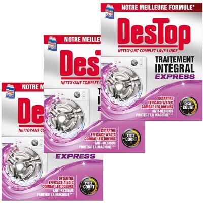 Destop - 3-Pack - Anti-Calcair - Nettoyant lave-linge - Publicité Destop - 3-Pack - Anti-Calcair - Nettoyant lave-linge - Publicité