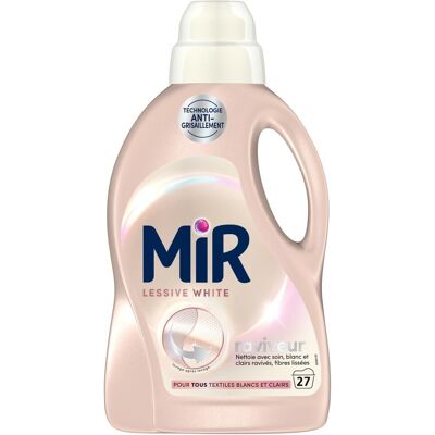 Mir - Lessive Liquide White - 1,35 L - Lessive - Publicité Mir - Lessive Liquide White - 1,35 L - Lessive - Publicité