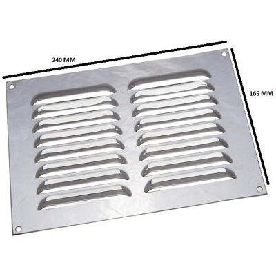 Onestopdiy Lot De 10 Grilles De Ventilation En Chrome Brillant Avec Cache 9 X 6 Pouce - Publicité Onestopdiy Lot De 10 Grilles De Ventilation En Chrome Brillant Avec Cache 9 X 6 Pouce - Publicité