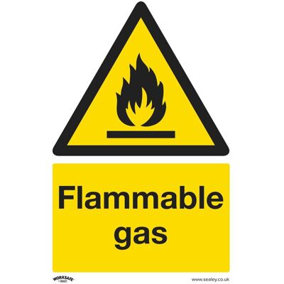 Sealey Avertissement Sécurité Signe - Flammable Gas - Rigide Plastique Ss59p1 - Publicité Sealey Avertissement Sécurité Signe - Flammable Gas - Rigide Plastique Ss59p1 - Publicité