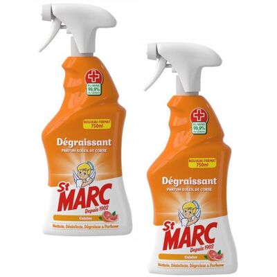 Pack de 2 pulvérisateurs dégraissants St Marc - Publicité Pack de 2 pulvérisateurs dégraissants St Marc - Publicité