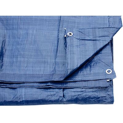 Onestopdiy Bleu Bâche Couverture Sol + illets 12m X 20m 80 Gsm - Publicité Onestopdiy Bleu Bâche Couverture Sol + illets 12m X 20m 80 Gsm - Publicité