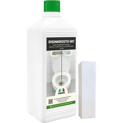 Marbec Gel Détartrant Wc Enlève Le Calcaire Tenace Et Les Auréoles Disinkrosto Wc® - Publicité Marbec Gel Détartrant Wc Enlève Le Calcaire Tenace Et Les Auréoles Disinkrosto Wc® - Publicité