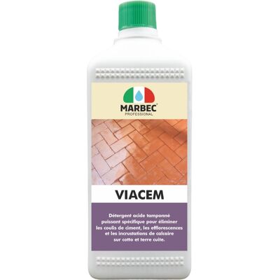 Marbec Détergent Pour Sols Détartrant Acide Tamponné Terracotta Viacem - Publicité Marbec Détergent Pour Sols Détartrant Acide Tamponné Terracotta Viacem - Publicité