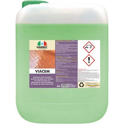 Marbec Détergent Pour Sols Détartrant Acide Tamponné Terracotta Viacem - Publicité Marbec Détergent Pour Sols Détartrant Acide Tamponné Terracotta Viacem - Publicité