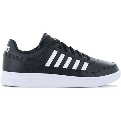 K-Swiss Court Chasseur - Hommes Sneaker Cuir Noir 06042-009 Chaussures De Loisir - Publicité K-Swiss Court Chasseur - Hommes Sneaker Cuir Noir 06042-009 Chaussures De Loisir - Publicité