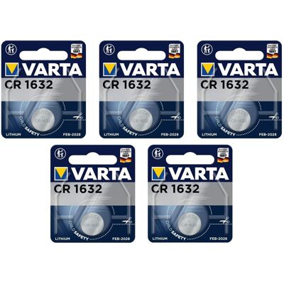 Varta CR1632 - 5x pile bouton lithium - Batterie - Publicité Varta CR1632 - 5x pile bouton lithium - Batterie - Publicité