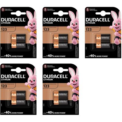 Duracell 123 Bl2 - Paquet de 5 piles - Publicité Duracell 123 Bl2 - Paquet de 5 piles - Publicité