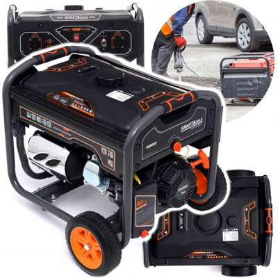 Kraft Dele Kd695 Générateur De Puissance 3,5 Kw 380v 230v Avr Mobile Essence 3500w - Publicité Kraft Dele Kd695 Générateur De Puissance 3,5 Kw 380v 230v Avr Mobile Essence 3500w - Publicité