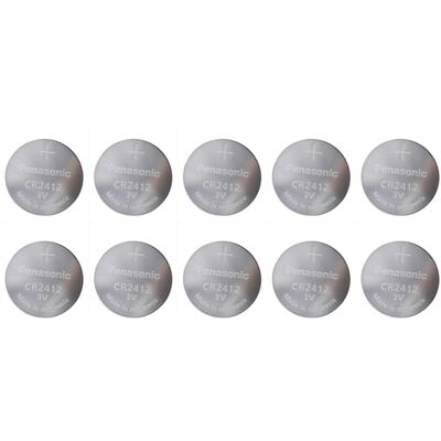 Panasonic - CR2412 - Lot de 10 - 3V - Battery - Publicité Panasonic - CR2412 - Lot de 10 - 3V - Battery - Publicité