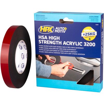 Ruban Adhésif Hsa Double Face - Noir 19mm X 10m Hpx - Publicité Ruban Adhésif Hsa Double Face - Noir 19mm X 10m Hpx - Publicité