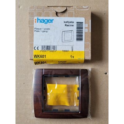 Hager Wk601 - 1 Plaque 1 Poste Kallysta Classic Bois Massif Racine - Publicité Hager Wk601 - 1 Plaque 1 Poste Kallysta Classic Bois Massif Racine - Publicité