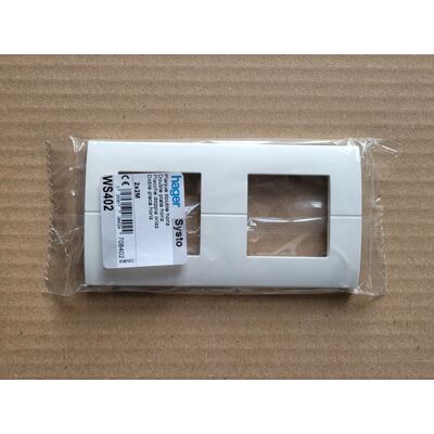 Hager Ws402 - 1 Plaque 2x2m Systo - Pose Horizontale - Entraxe 71mm - Blanc - Publicité Hager Ws402 - 1 Plaque 2x2m Systo - Pose Horizontale - Entraxe 71mm - Blanc - Publicité