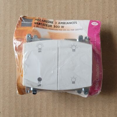 Arnould 59192 - 1 Interrupteur 3 Ambiances 300w - Initia - 69082 + 69460 - Publicité Arnould 59192 - 1 Interrupteur 3 Ambiances 300w - Initia - 69082 + 69460 - Publicité