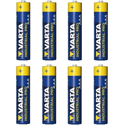 8x R-03 Lr03 Aaa Pile Alcaline Varta Industrial 4003 - Publicité 8x R-03 Lr03 Aaa Pile Alcaline Varta Industrial 4003 - Publicité