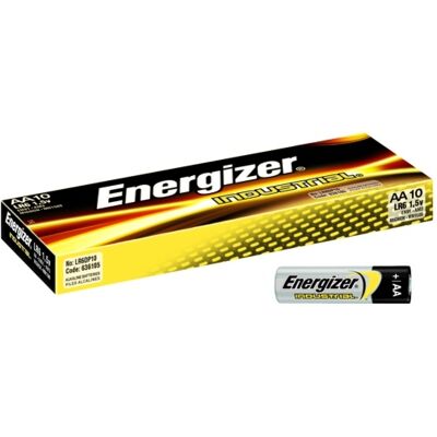 Envoi Sous Suivi Energizer Lot De 10 Piles Alcalines Industrial Lr06 Aa 1,5v - Publicité Envoi Sous Suivi Energizer Lot De 10 Piles Alcalines Industrial Lr06 Aa 1,5v - Publicité