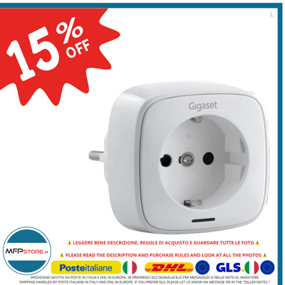 Siemens Presa Intelligente Smart Gigaset Plug Wifi Domotica Versione Tedesca - Publicité Siemens Presa Intelligente Smart Gigaset Plug Wifi Domotica Versione Tedesca - Publicité