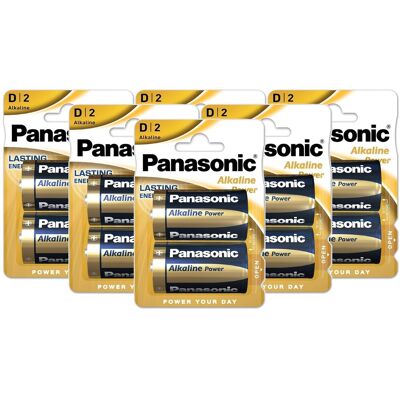 Piles Panasonic LR20/D - Lot de 6 - Publicité Piles Panasonic LR20/D - Lot de 6 - Publicité