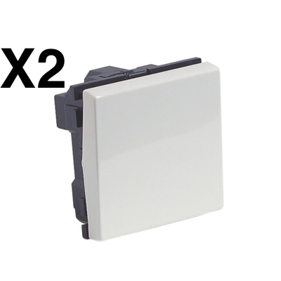2 X Legrand 077040 - Poussoir Prog Mosaic - 2 Mod - 6 A - Blanc - New - Publicité 2 X Legrand 077040 - Poussoir Prog Mosaic - 2 Mod - 6 A - Blanc - New - Publicité