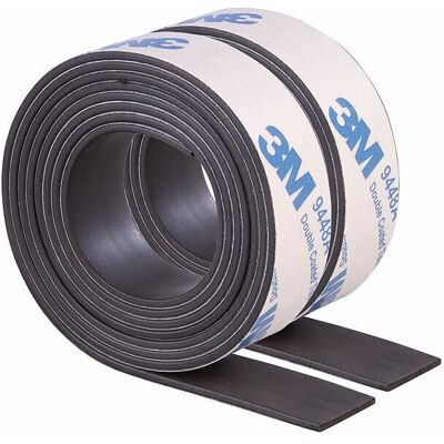 Bande Magnétique Autocollante A+b - 1 m X 15 mm - Agt - Publicité Bande Magnétique Autocollante A+b - 1 m X 15 mm - Agt - Publicité