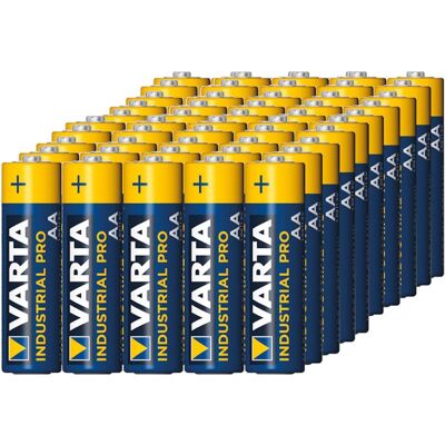 Piles Alcalines Varta Industrial Lr06 Aa 1,5v - Lot De 50 - Publicité Piles Alcalines Varta Industrial Lr06 Aa 1,5v - Lot De 50 - Publicité