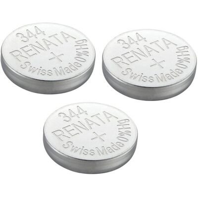 Renata X344 SR1136S - Pile - Oxyde Argent - Lot de 3 blisters - Publicité Renata X344 SR1136S - Pile - Oxyde Argent - Lot de 3 blisters - Publicité