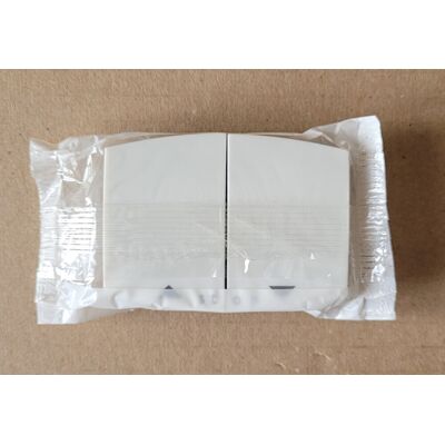 Arnould Initia 69427 - Manette Double Poussoir + Stop Pour Volet Roulant - Blanc - Publicité Arnould Initia 69427 - Manette Double Poussoir + Stop Pour Volet Roulant - Blanc - Publicité