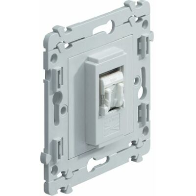 Hager - WK214 - 1 port RJ45 - Cat5e FTP - RJ45 socket - Publicité Hager - WK214 - 1 port RJ45 - Cat5e FTP - RJ45 socket - Publicité