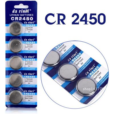 Davinci Lot 20 Pile Bouton 3v Cr2450 Dl2450 Ecr2450 Br2450 5029lc Lithium(Validité 2025) - Publicité Davinci Lot 20 Pile Bouton 3v Cr2450 Dl2450 Ecr2450 Br2450 5029lc Lithium(Validité 2025) - Publicité