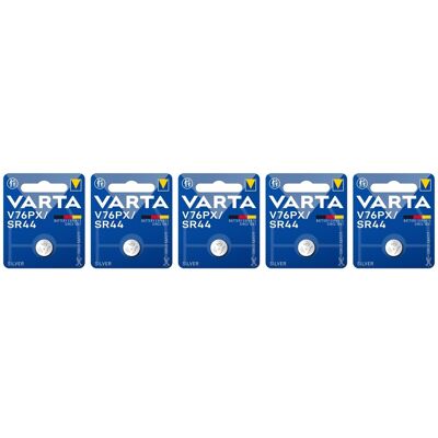 VARTA - V76P - oxyde d'argent - 5-pack - Batterie - Publicité VARTA - V76P - oxyde d'argent - 5-pack - Batterie - Publicité