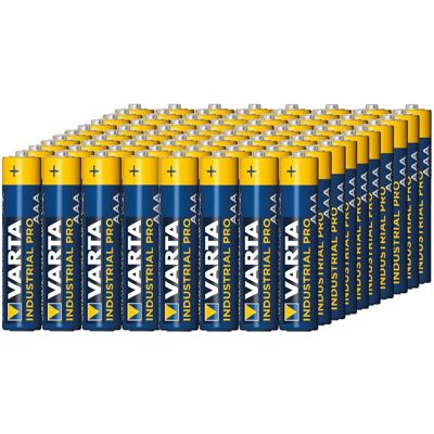 Varta Industrial Lot 80 Piles Aaa Lr03 Alcaline 1,5v - Publicité Varta Industrial Lot 80 Piles Aaa Lr03 Alcaline 1,5v - Publicité