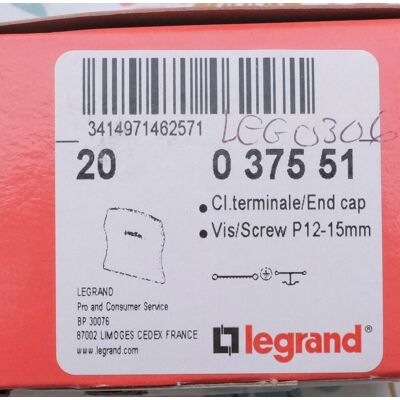 20x Legrand 0 375 51 Cloison Terminale Blocs Jonction À Vis Viking 3. 037551. Publicité 20x Legrand 0 375 51 Cloison Terminale Blocs Jonction À Vis Viking 3. 037551. Publicité