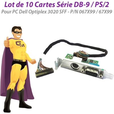 Lot X10 Cartes Ps/2 Série Db9m Dell Optiplex 3020 Sff Kmcom1 067x99 Low Profile - Publicité Lot X10 Cartes Ps/2 Série Db9m Dell Optiplex 3020 Sff Kmcom1 067x99 Low Profile - Publicité