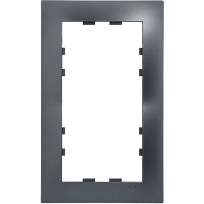 Hager Wkn506 - Plaque 2 Postes Kallysta Pop Verticale Entraxe 57 Coloris Carbone - Publicité Hager Wkn506 - Plaque 2 Postes Kallysta Pop Verticale Entraxe 57 Coloris Carbone - Publicité