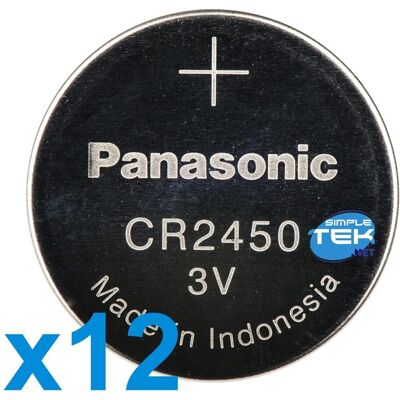 Panasonic 12 X Piles Bouton Cr2450 Lithium 3v Bulk Tampon De Sauvegarde - Publicité Panasonic 12 X Piles Bouton Cr2450 Lithium 3v Bulk Tampon De Sauvegarde - Publicité