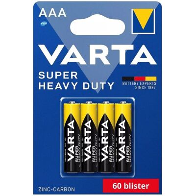 Varta R03P Pile AA Zinc-Carbon - Appareils à faible consommation - Publicité Varta R03P Pile AA Zinc-Carbon - Appareils à faible consommation - Publicité