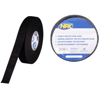 Ruban Adhésif De Protection Pour Cablage - Noir 19mm X 25m Hpx - Publicité Ruban Adhésif De Protection Pour Cablage - Noir 19mm X 25m Hpx - Publicité