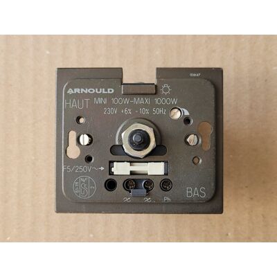 Arnould 69087 - 1 Mécanisme Variateur Rotatif Mini 100w-Maxi 1000w - Initia - Publicité Arnould 69087 - 1 Mécanisme Variateur Rotatif Mini 100w-Maxi 1000w - Initia - Publicité