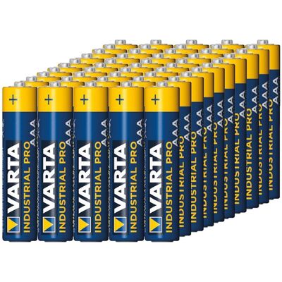 50x R-03 Lr03 Aaa Pile Alcaline Varta Industrial 4003 - Publicité 50x R-03 Lr03 Aaa Pile Alcaline Varta Industrial 4003 - Publicité